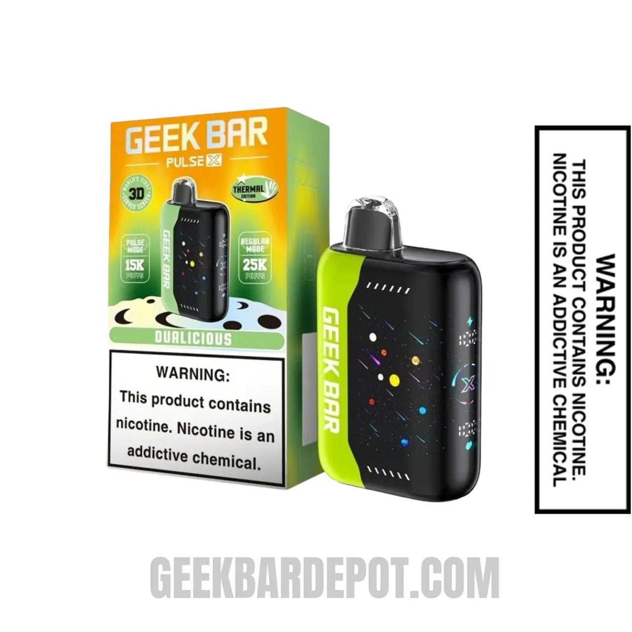 Dualicious Geek Bar Pulse X Disposable Vape with Package Box Dualicious Geek Bar Pulse X Disposable Vape with Package Box