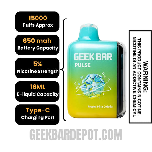 PinaColadaGeekBarPulseFrozenEditionVapeSpecification PinaColadaGeekBarPulseFrozenEditionVapeSpecification