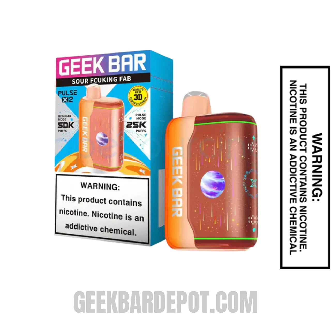 Sour Fcuking Fab Geek Bar Pulse X2 Disposable Vape with Package Box Sour Fcuking Fab Geek Bar Pulse X2 Disposable Vape with Package Box