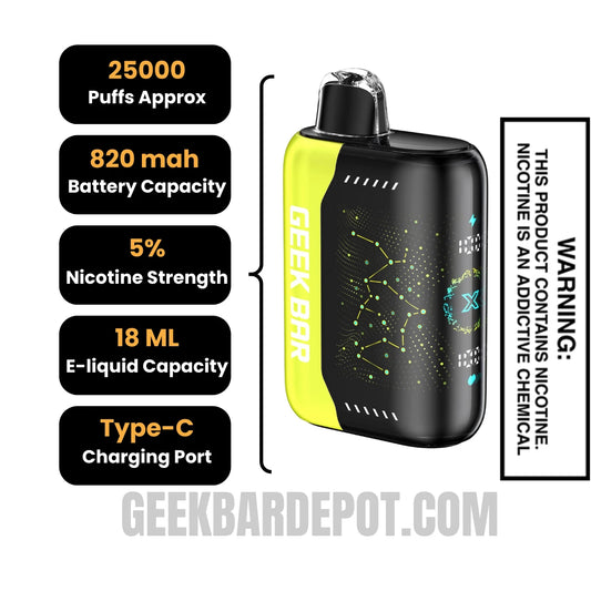 Strawberry Colada Geek Bar Pulse X Disposable Vape Specifications Strawberry Colada Geek Bar Pulse X Disposable Vape Specifications