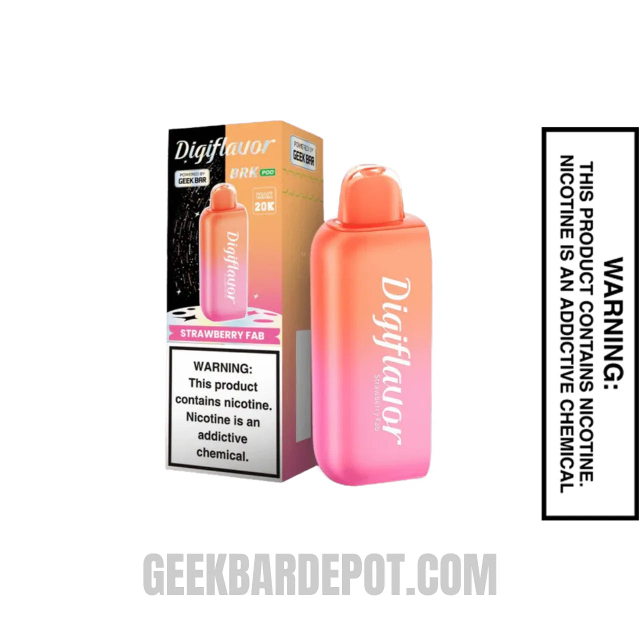 StrawberryFabDigiflavorBRK20KDisposablePodwithPackageBox StrawberryFabDigiflavorBRK20KDisposablePodwithPackageBox