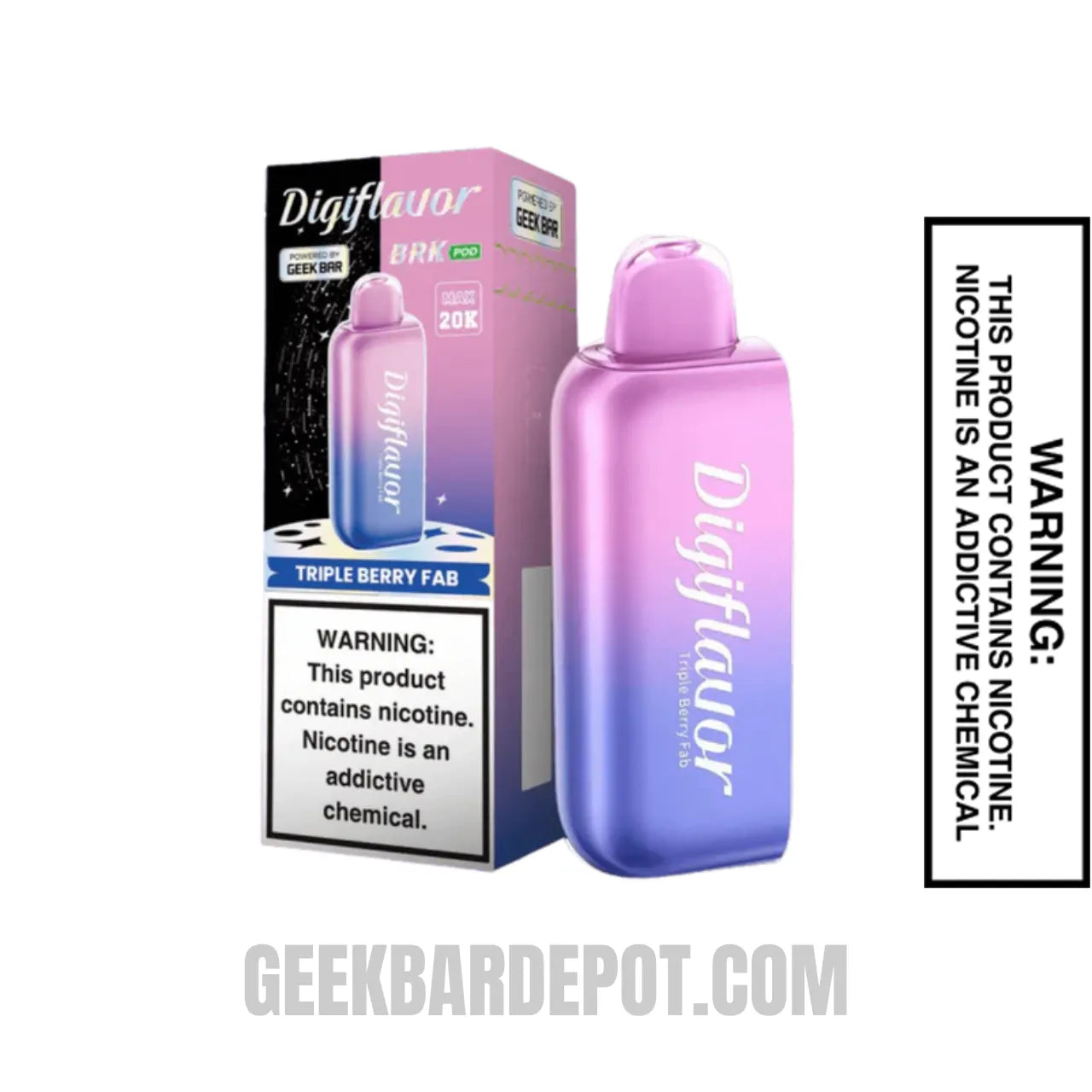 TripleBerryFabDigiflavorBRK20KDisposablePodwithPackageBox TripleBerryFabDigiflavorBRK20KDisposablePodwithPackageBox