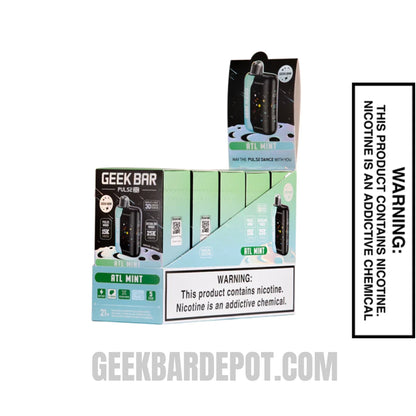 Atl Mint Geek Bar Pulse X Disposable Vape with Bundle Pack