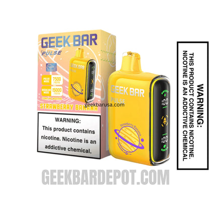 Banana Ice Cream Geek Bar Pulse Disposable Vape With Package Box