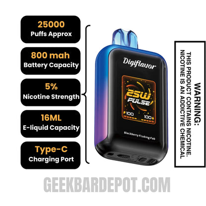 BlackberryFcukingFabDigiflavorSKYDisposableVapeSpecifications