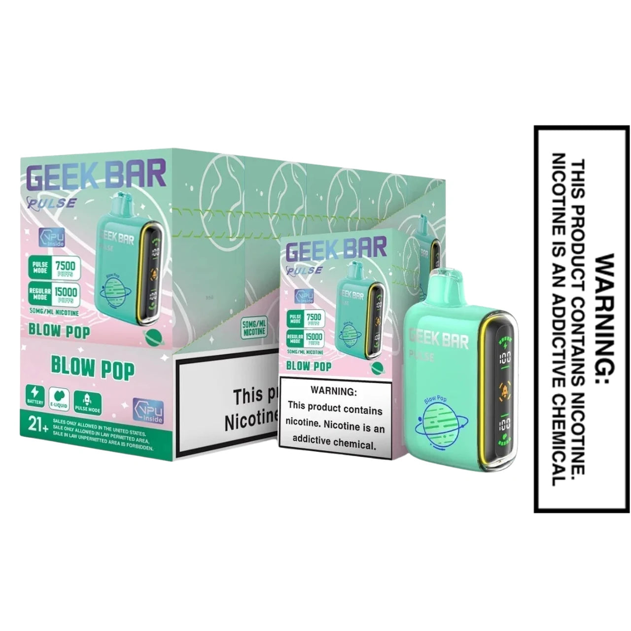 BlowPopGeekBarPulseDisposableVapeWithBundlePack