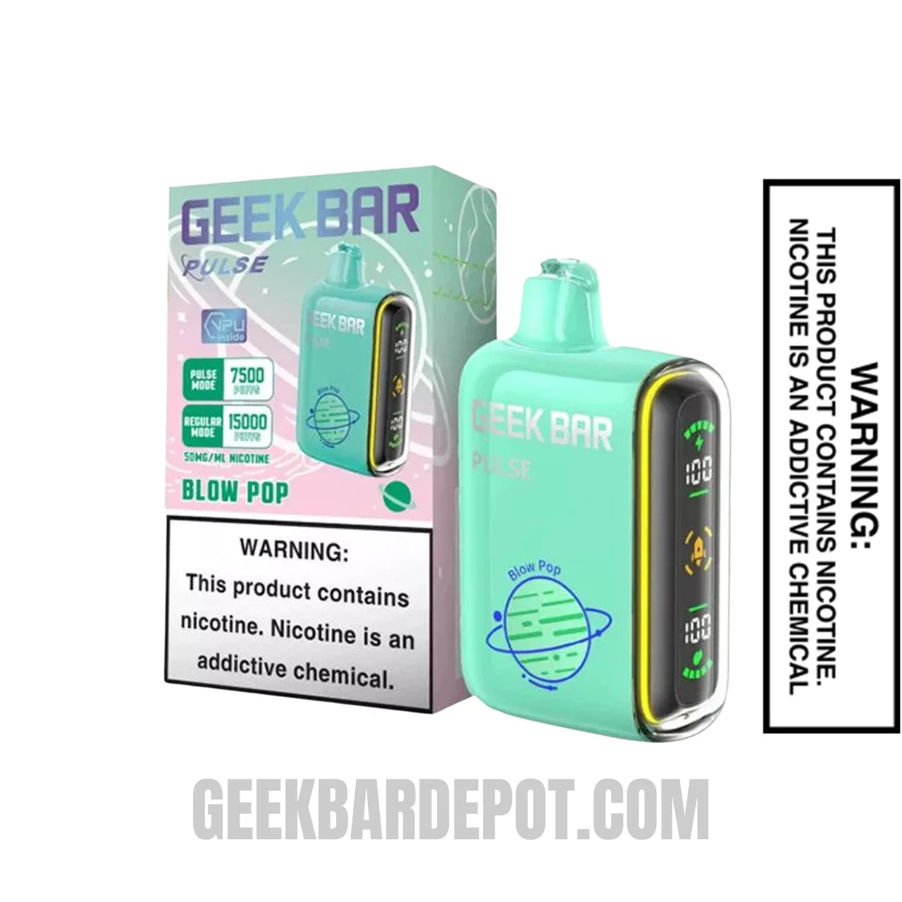 BlowPopGeekBarPulseDisposableVapeWithPackageBox