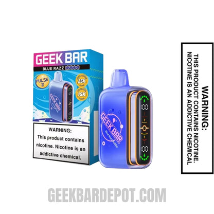 Blue Razz Geek Bar Pulse 2 Hubba Edition Disposable Vape with Specifications