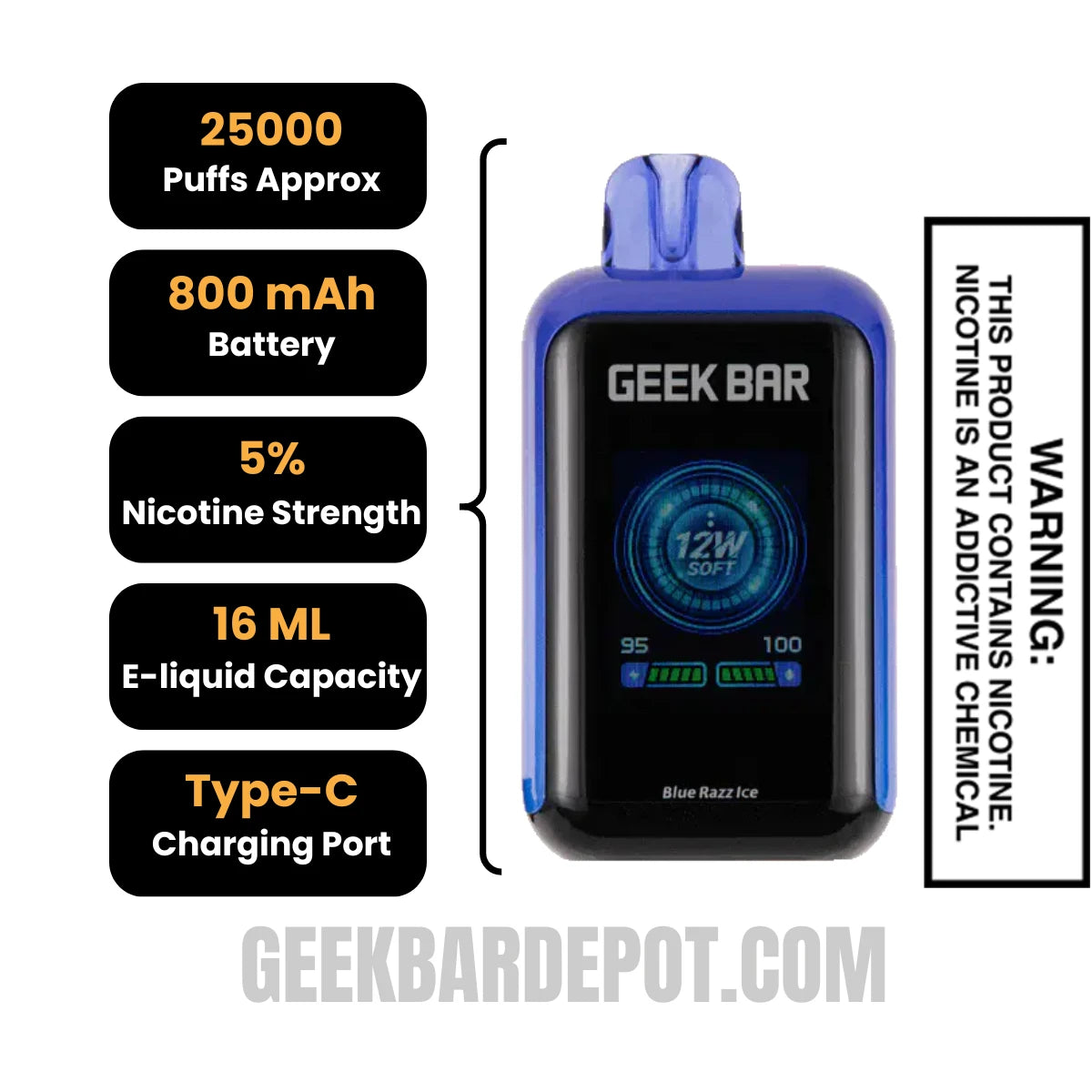Blue Razz Ice Geek Bar SKYVIEW Vape | Geek Bar Depot Blue Razz Ice Geek Bar SKYVIEW Vape | Geek Bar Depot