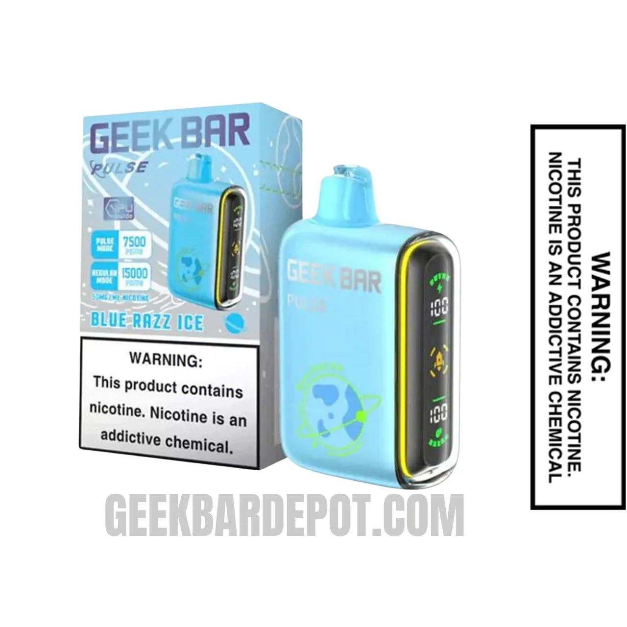 Blue_Razz_Ice_Geek_Bar_Pulse_Disposable_Vape_With_Package_Box