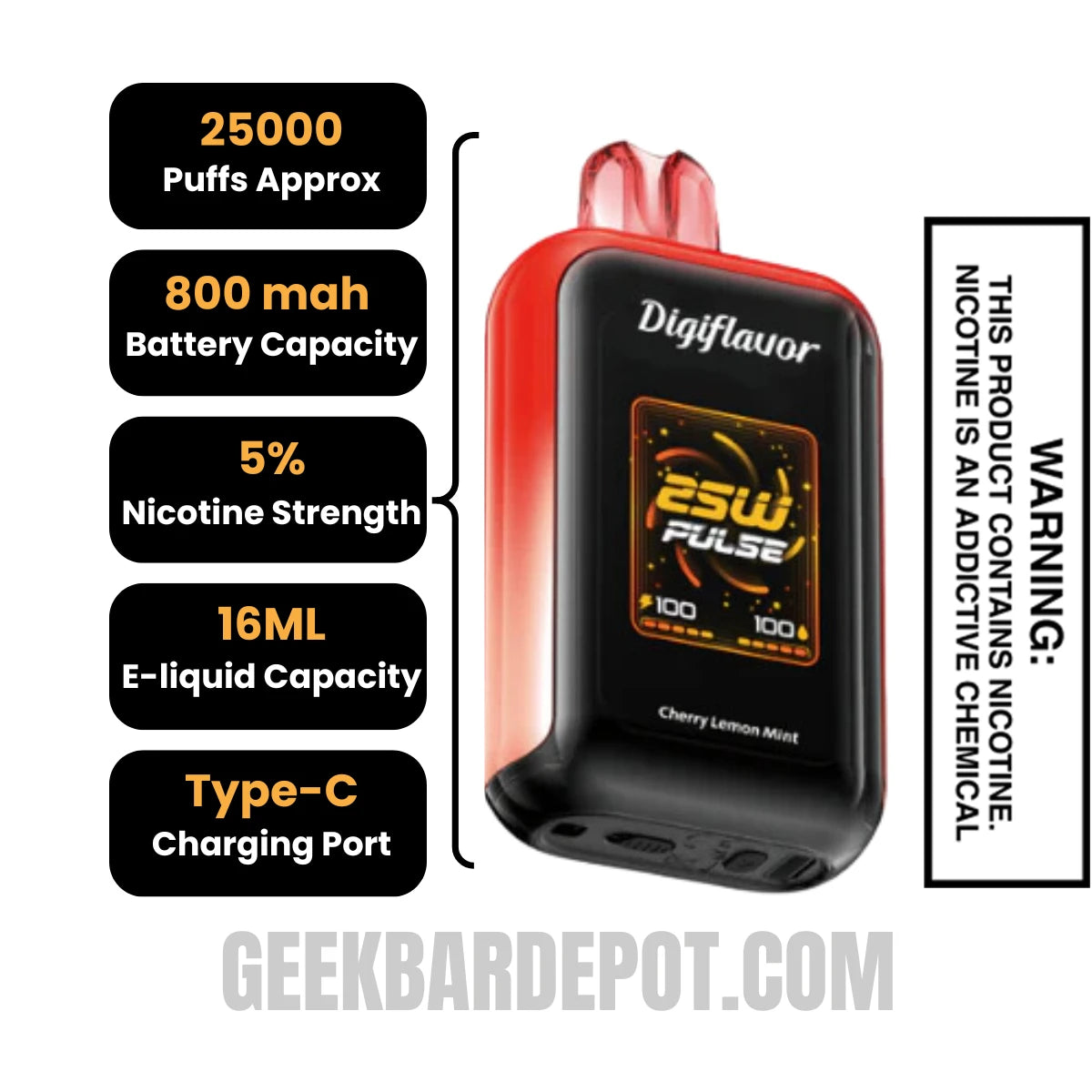 Cherry Lemon Mint Digiflavor Sky Vape | Geek Bar Depot Cherry Lemon Mint Digiflavor Sky Vape | Geek Bar Depot