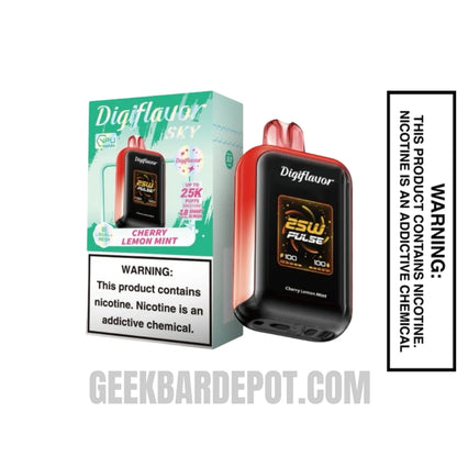 CherryLemonMintDigiflavorSKYDisposableVapeWithPackageBox