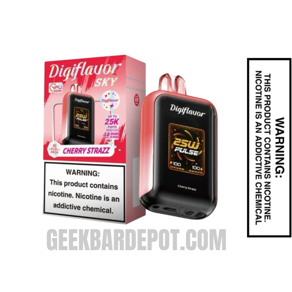 CherryStrazzDigiflavorSKYDisposableVapeWithPackageBox