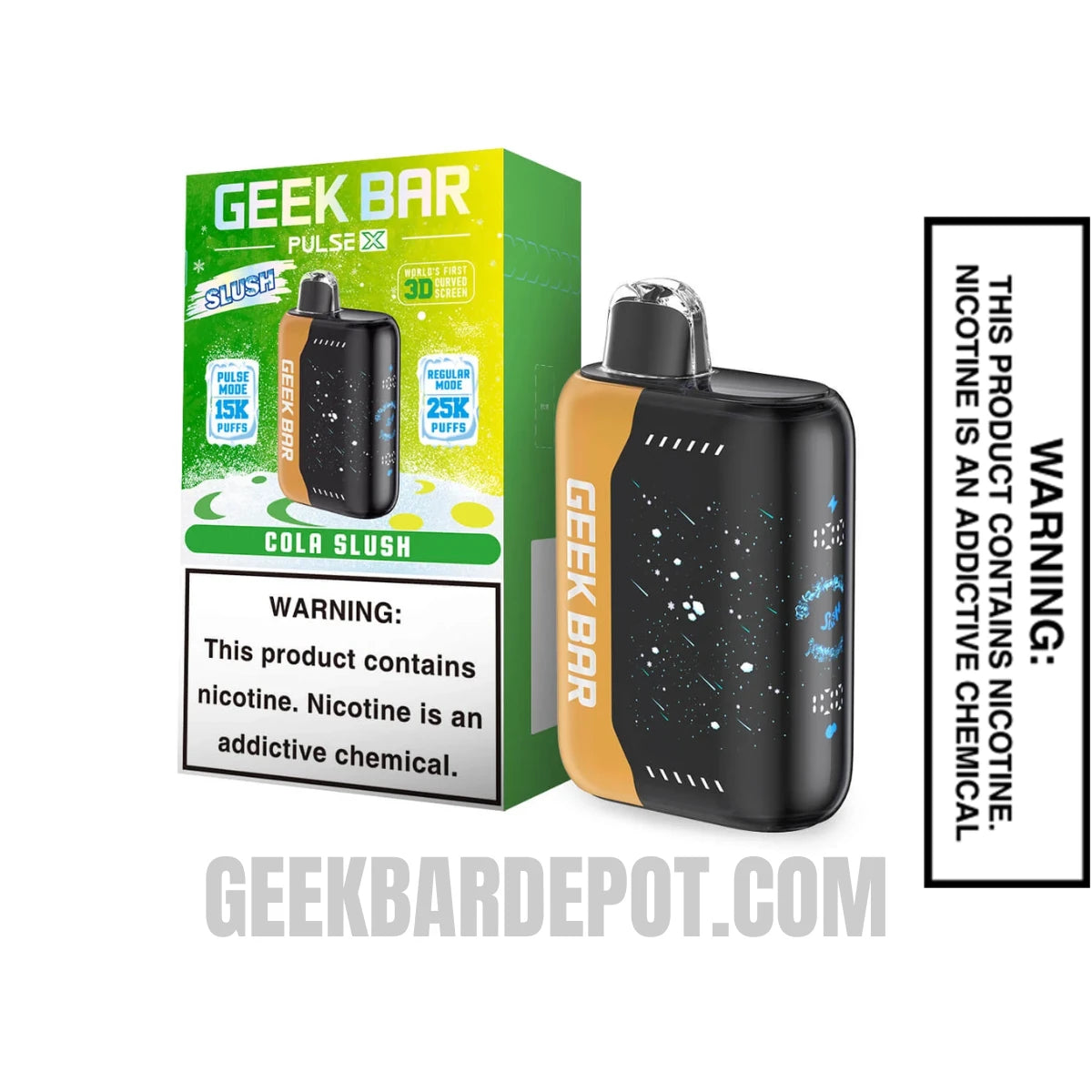 Cola Slush Geek Bar Pulse X Vape With Package Box