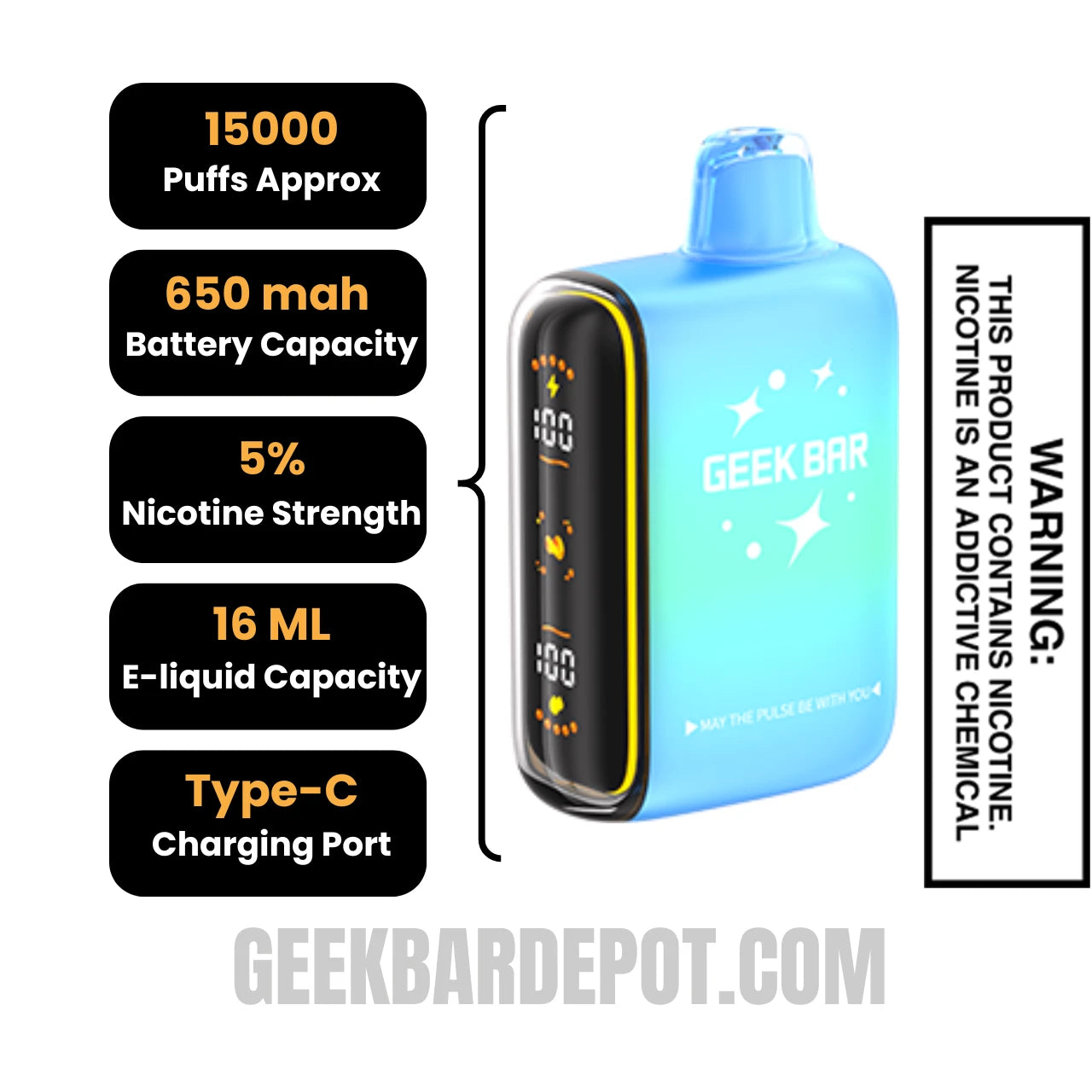 DropSourSaversGeekBarPulseSaversEditionVapeSpecifications