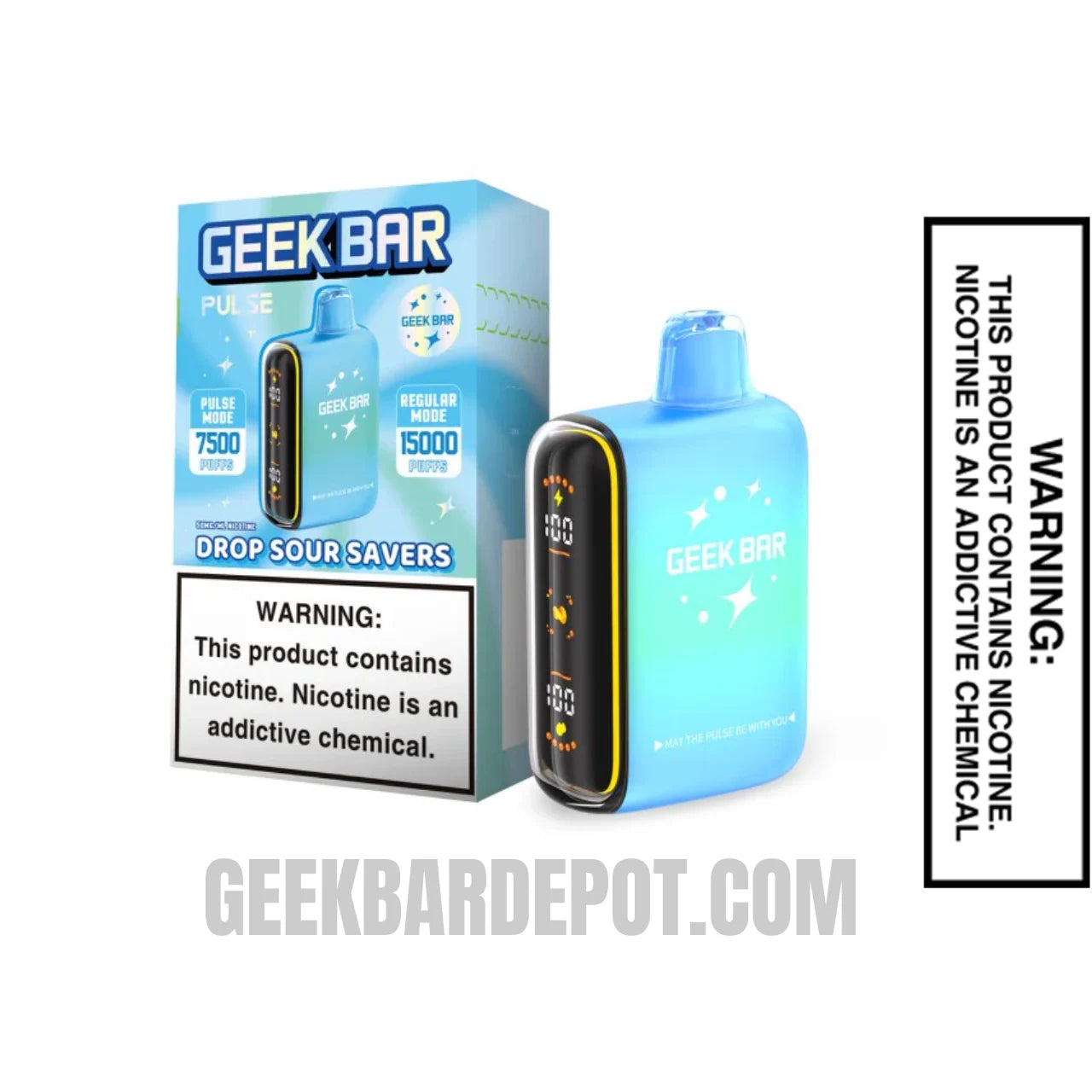 DropSourSaversGeekBarPulseSaversEditionVapeWithPackageBox