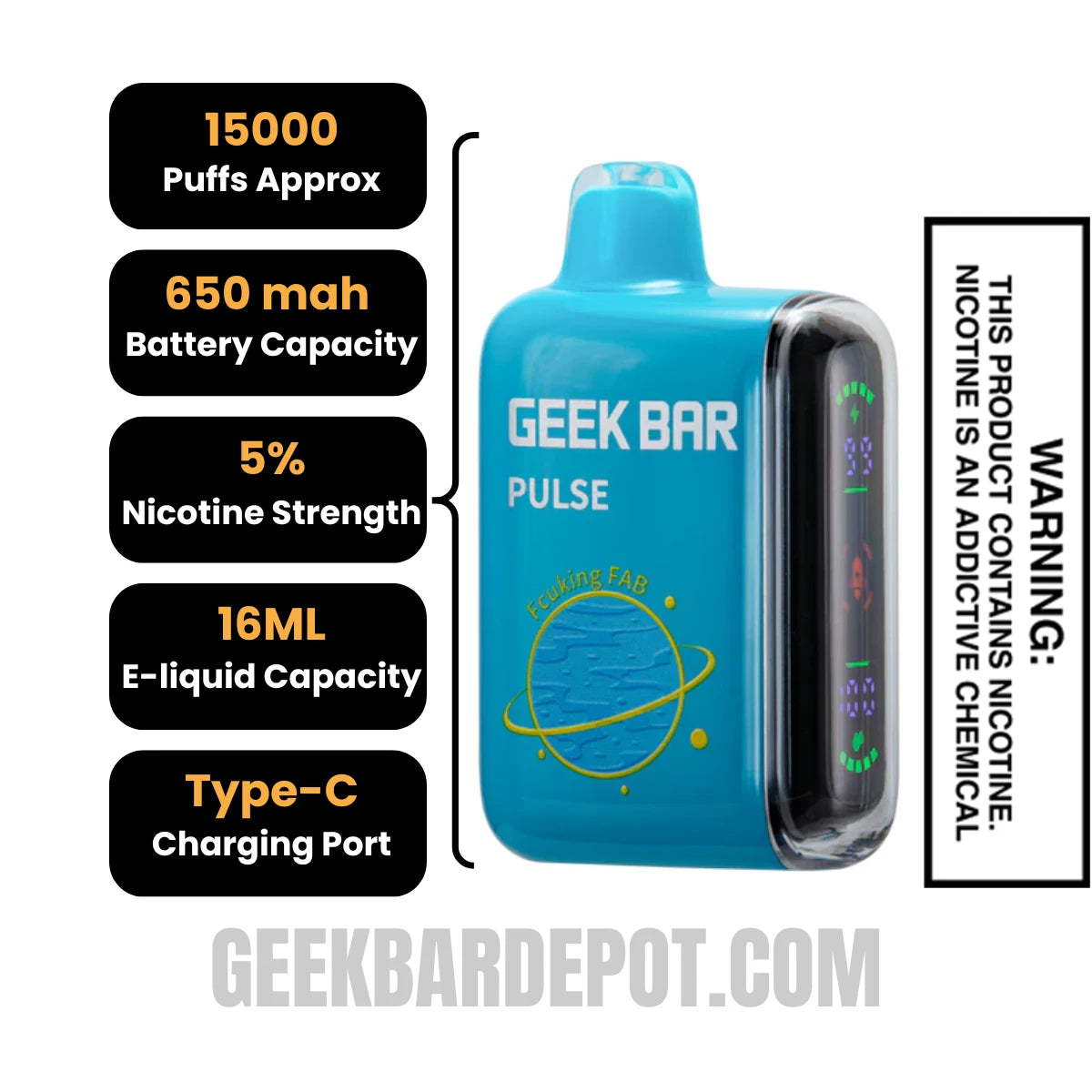 Fcuking FAB Geek Bar Pulse Vape | Geek Bar Depot Fcuking FAB Geek Bar Pulse Vape | Geek Bar Depot