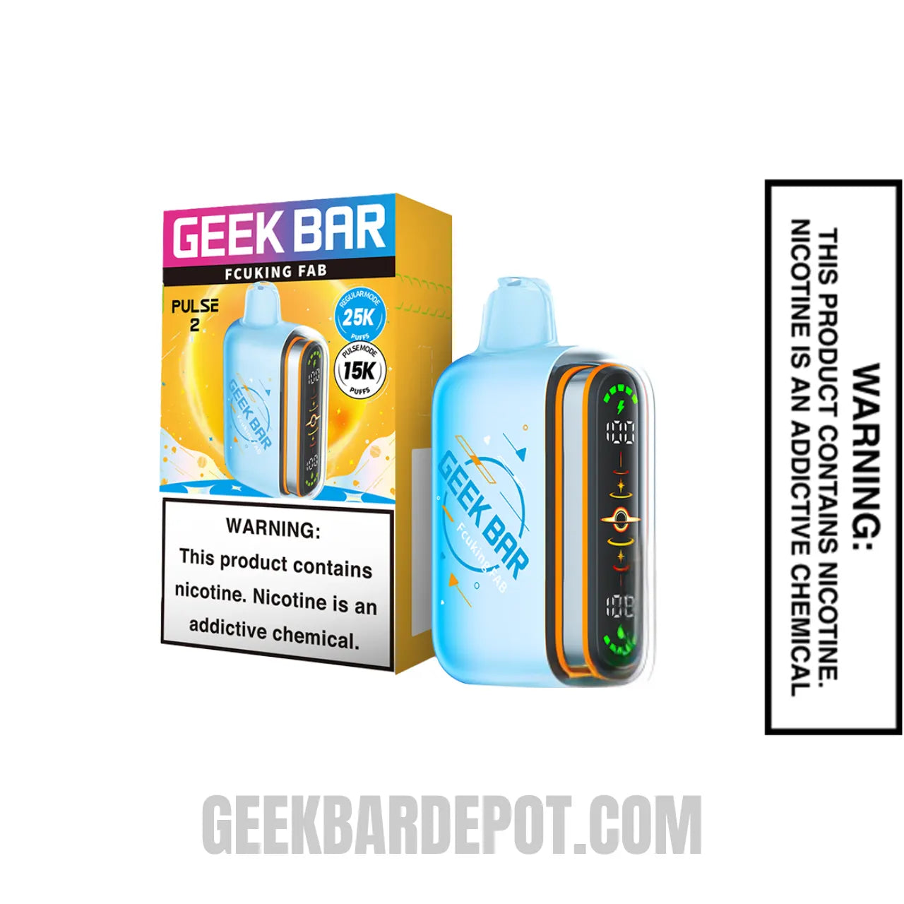 Fcuking Fab Geek Bar Pulse 2 Disposable Vape with Package Box