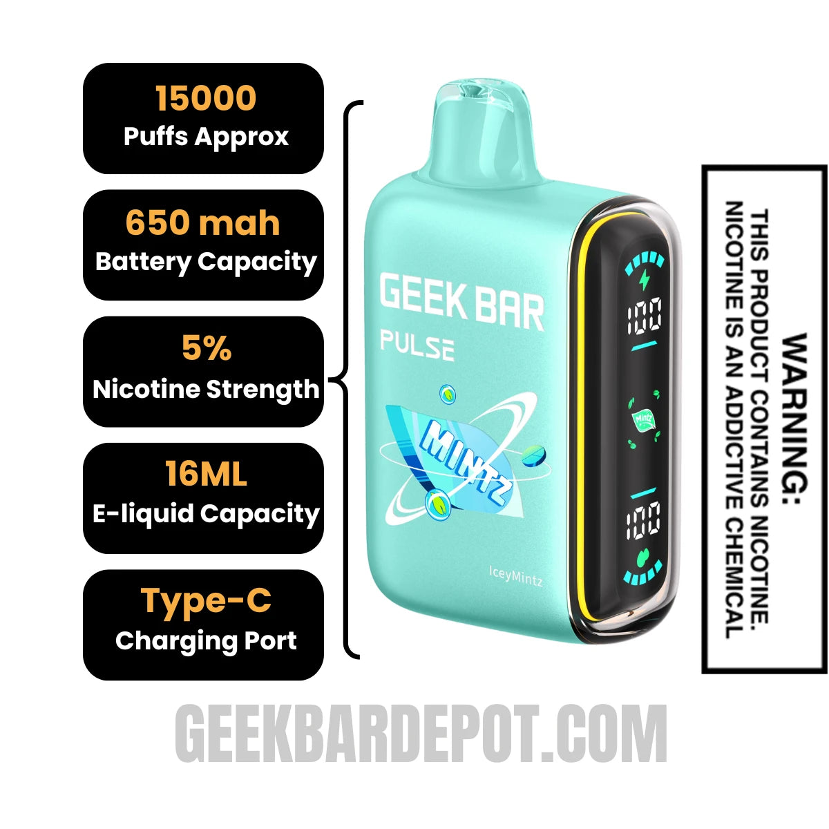Iceymintz Geek Bar Pulse Vape | Geek Bar Depot Iceymintz Geek Bar Pulse Vape | Geek Bar Depot