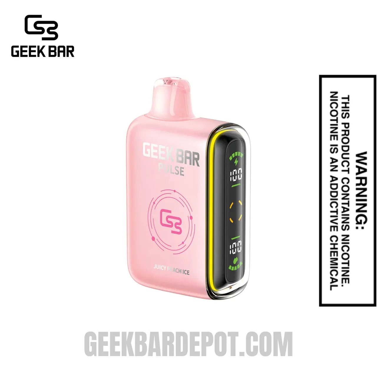 Juicy Peach Ice Geek Bar Pulse 2 Disposable Vape