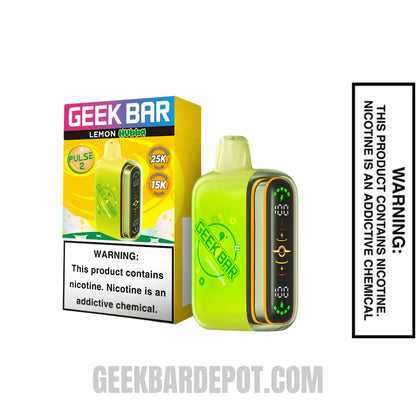 Lemon Geek Bar Pulse 2 Hubba Edition Disposable Vape with Specifications