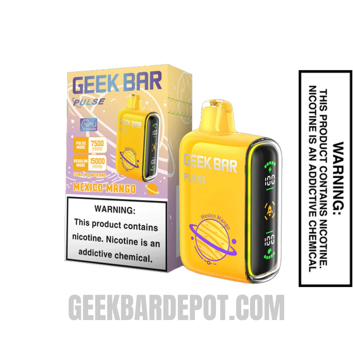 Mexico Mango Geek Bar Pulse Disposable Vape With Package Box