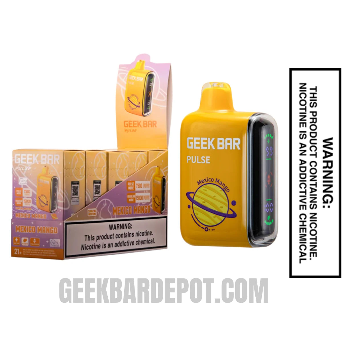 Mexico Mango Geek Bar Pulse Vape | Geek Bar Depot Mexico Mango Geek Bar Pulse Vape | Geek Bar Depot