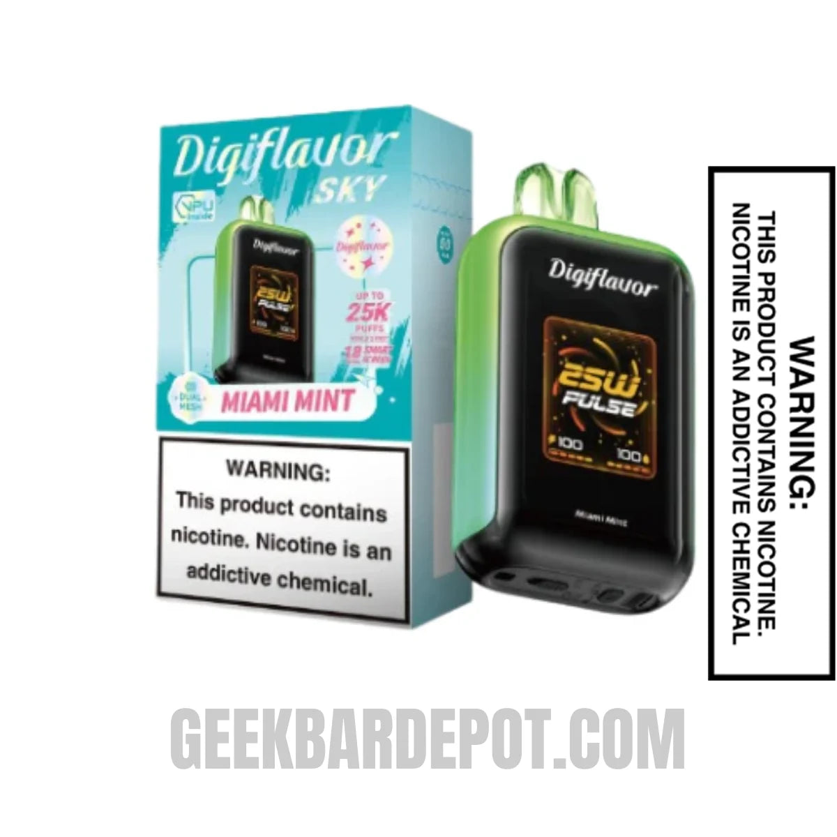 MiamiMintDigiflavorSKYDisposableVapeWithPackageBox