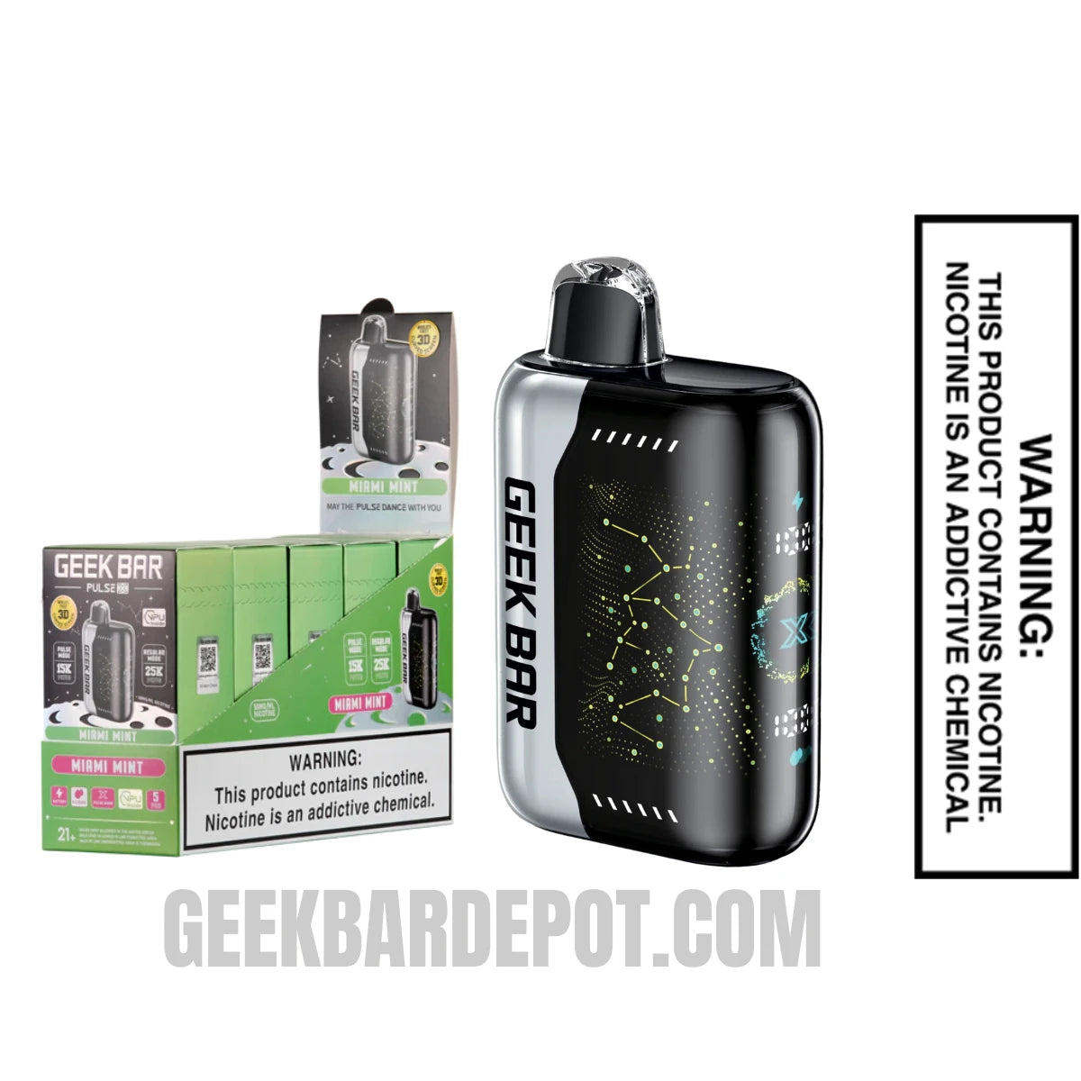 Miami Mint Geek Bar Pulse X Disposable Vape With Bundle Pack