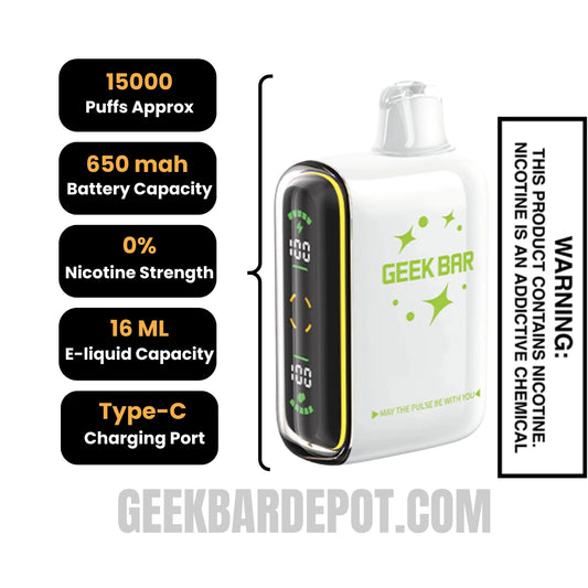 MiamiMintGeekBarPulseZERONicotineVapespecifcations