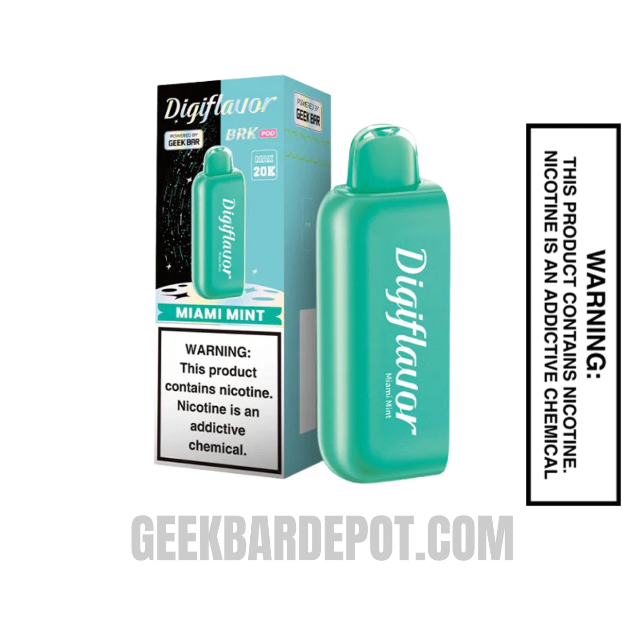 Miami Mint Digiflavor BRK 20K POD Disposable Vape with package box