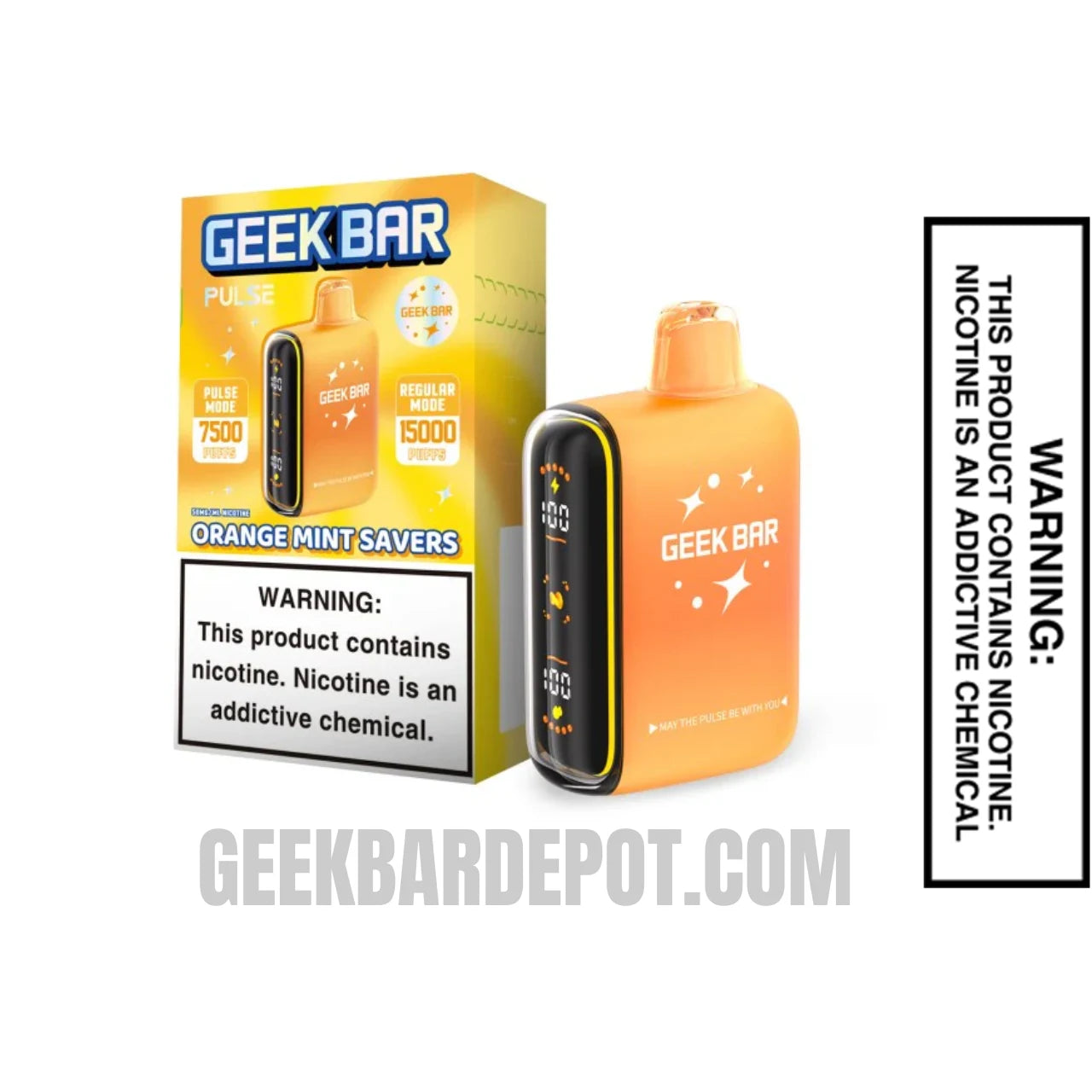 OrangeMintSaversGeekBarPulseSaversEditionVapeWithPackageBox