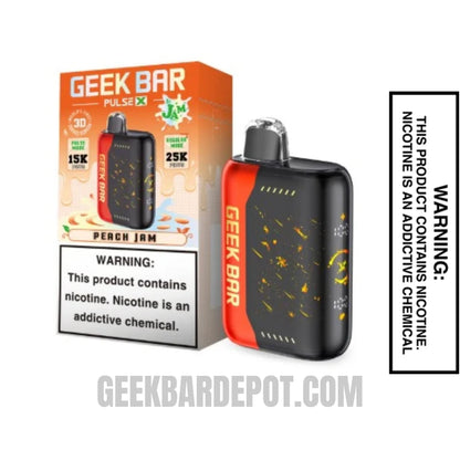 Peach Jam Geek Bar Pulse X Jam Edition Vape With Package Box