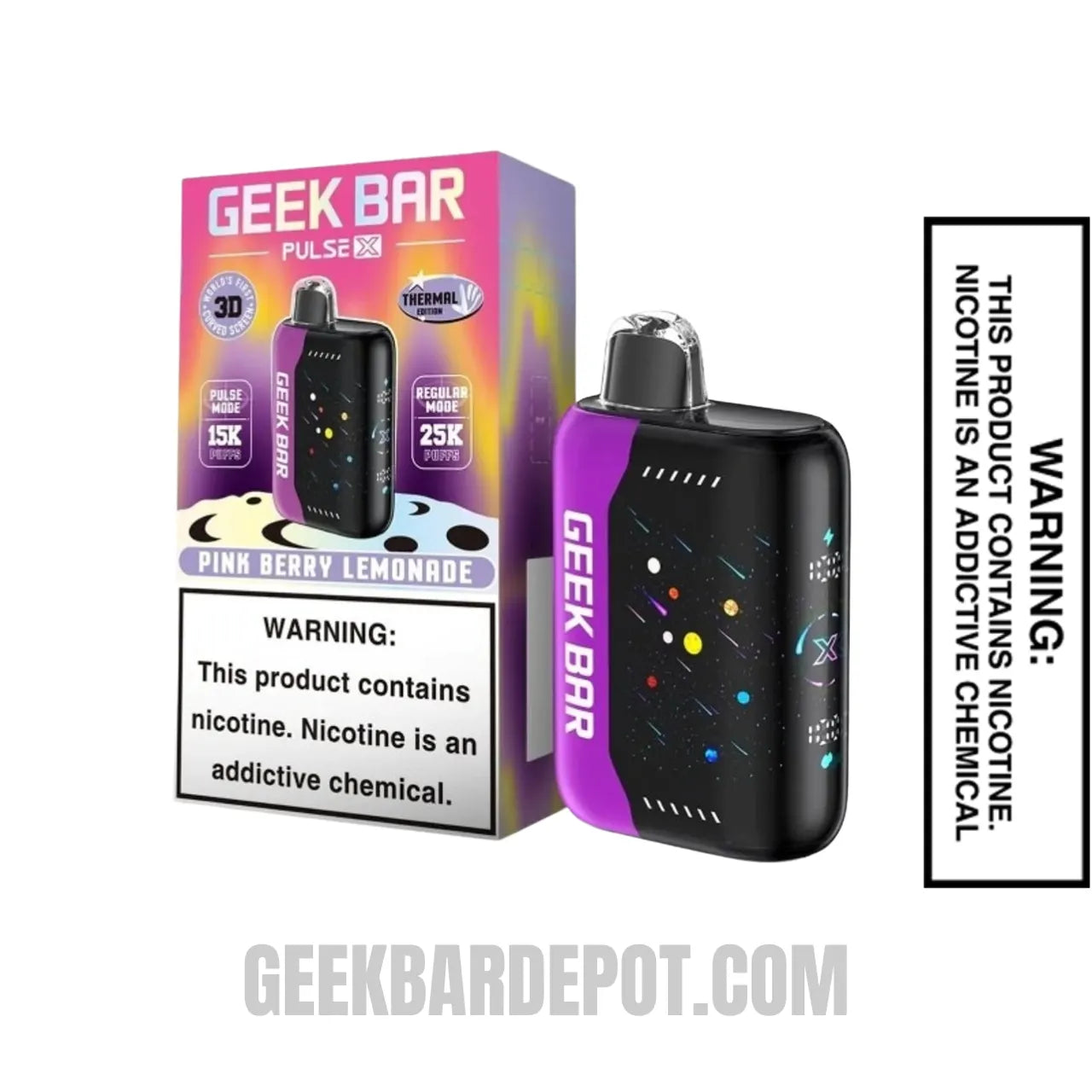 Pink Berry Lemonade Geek Bar Pulse X 25K Vape | Geek Bar Depot Pink Berry Lemonade Geek Bar Pulse X 25K Vape | Geek Bar Depot