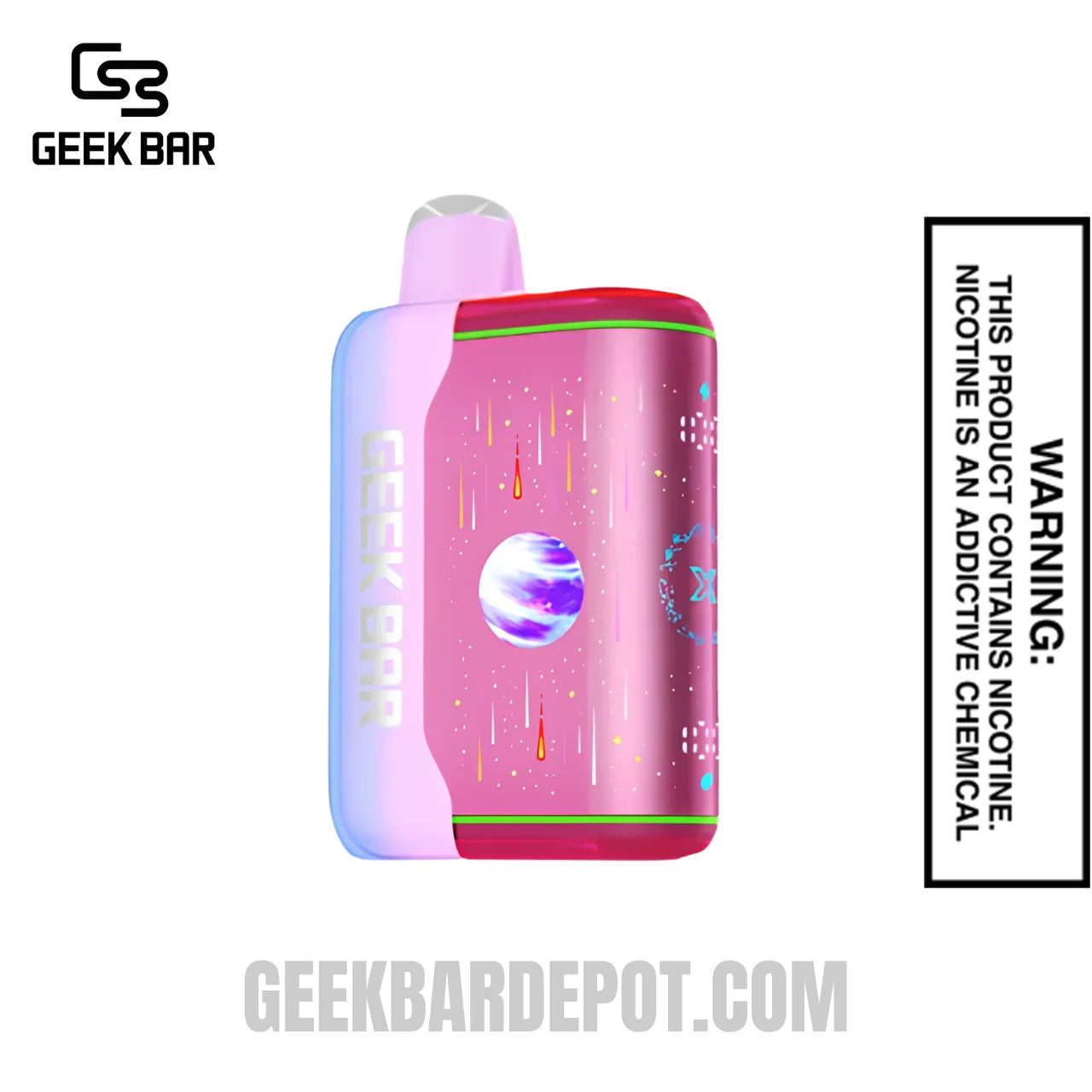Pink and Blue Geek Bar Pulse X2 Disposable Vape