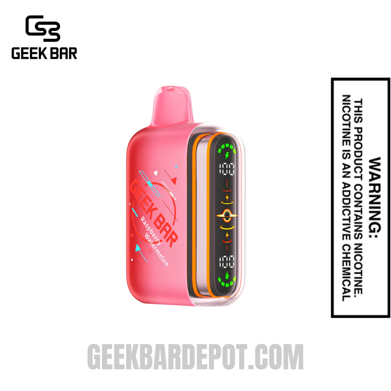 Raspberry Watermelon Geek Bar Pulse 2 Disposable Vape