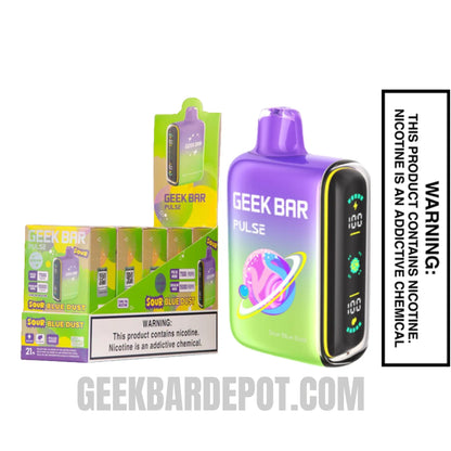 SourBlueDustGeekBarPulseDisposableVapewithBundlePack