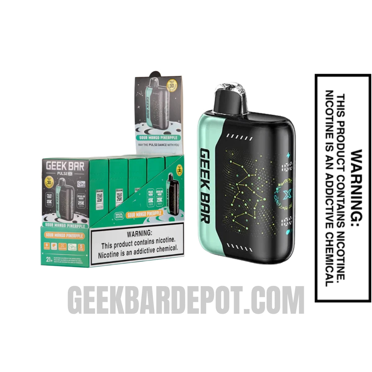 Sour Mango Pineapple Geek Bar Pulse X Vape | Geek Bar Depot Sour Mango Pineapple Geek Bar Pulse X Vape | Geek Bar Depot