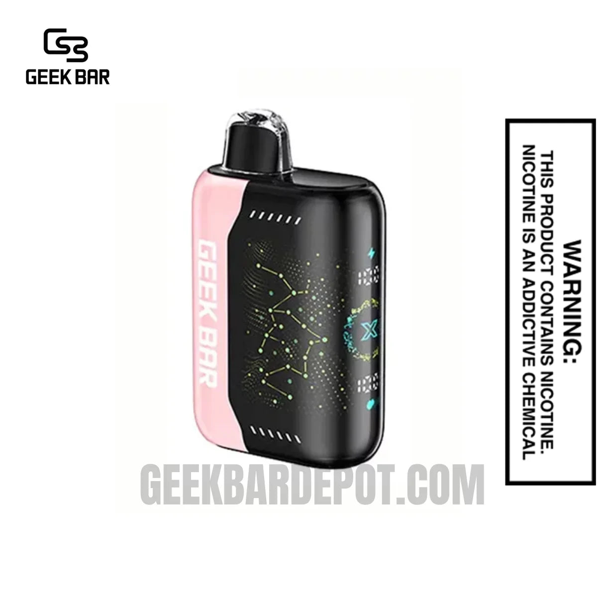 Strawberry B-Pop Geek Bar Pulse Zero Nicotine Disposable Vape