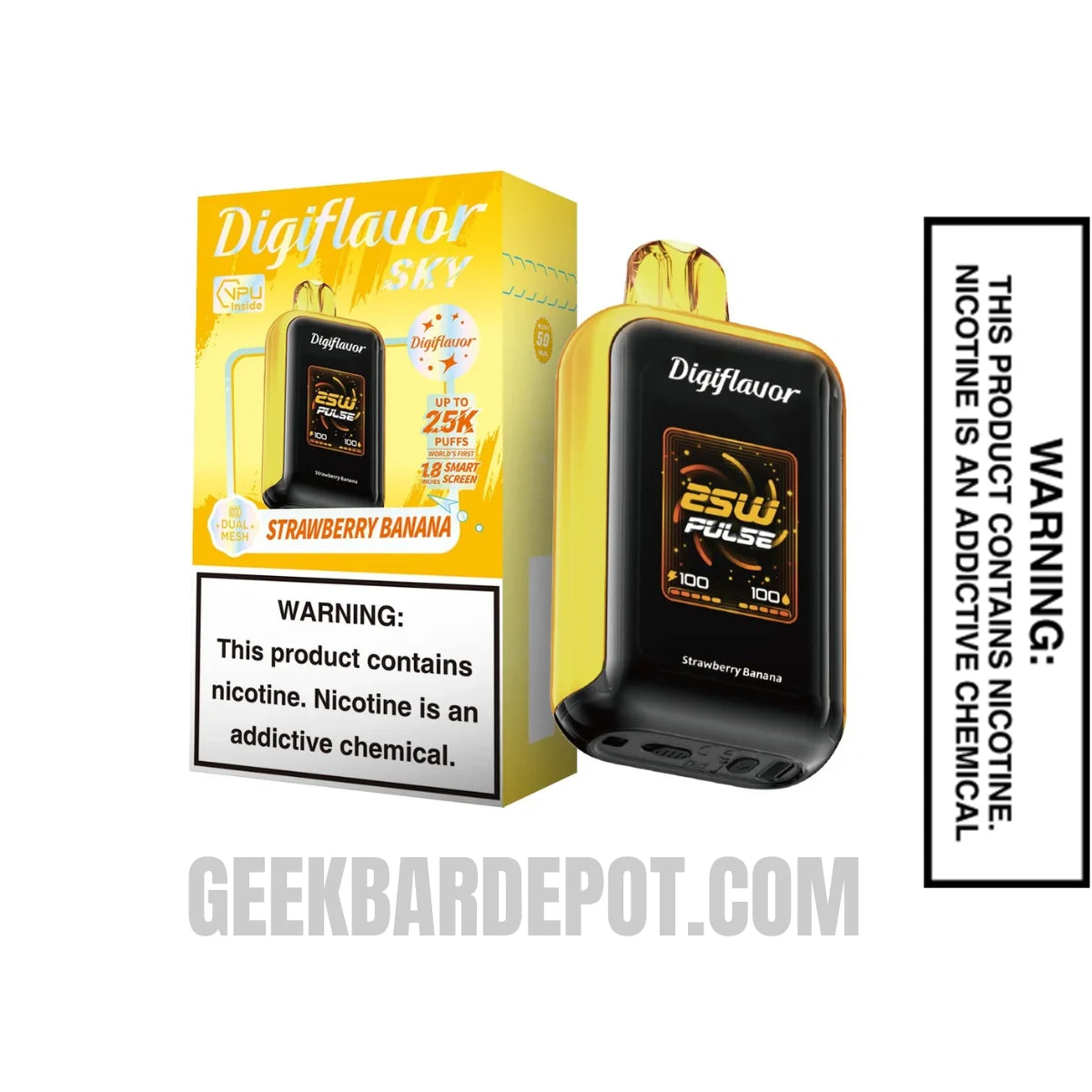 StrawberryBananaDigiflavorSKYDisposableVapeWithPackageBox
