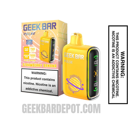Strawberry Banana Geek Bar Pulse Disposable Vape With Package Box