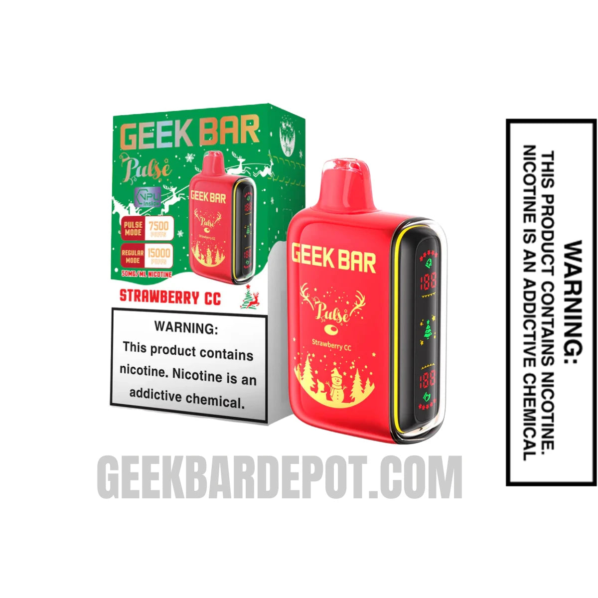 Strawberry CC Geek Bar Pulse Disposable Vape