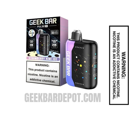 Strawberry Kiwi Ice Geek Bar Pulse X Disposable Vape With Package Box