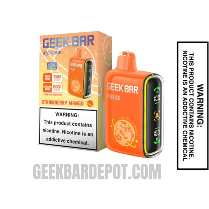 Strawberry Mango Geek Bar Pulse Disposable Vape With Package Box