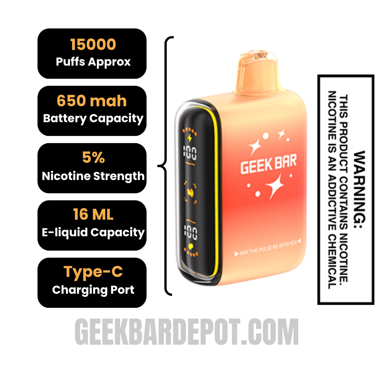 Strawberry Savers Geek Bar Pulse Vape | Geek Bar Depot Strawberry Savers Geek Bar Pulse Vape | Geek Bar Depot