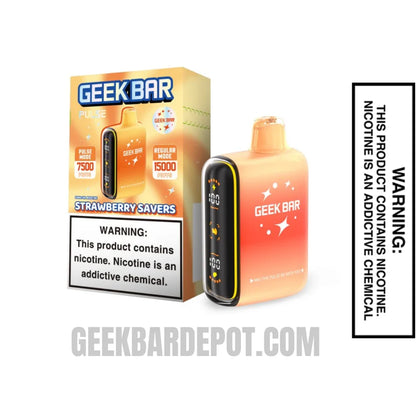 Strawberry Savers Geek Bar Pulse Savers Edition Vape With Package Box