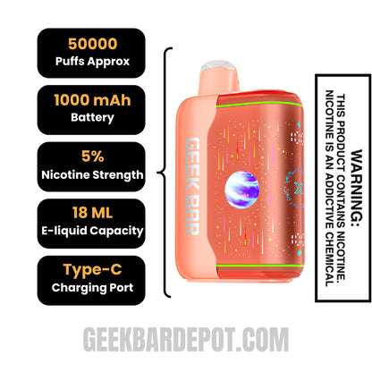 Strawberry Watermelon Geek Bar Pulse X2 Disposable Vape