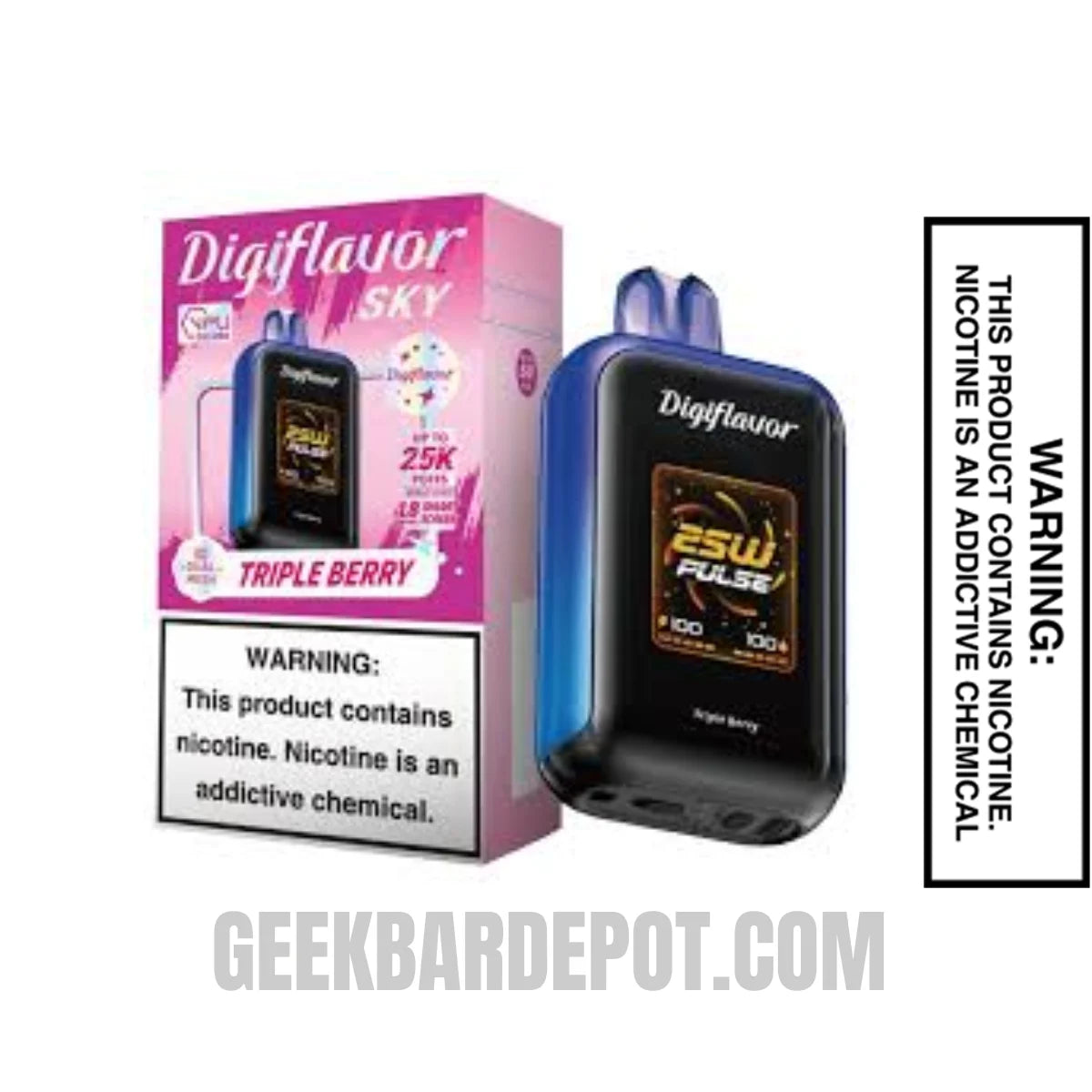 TripleBerryDigiflavorSKYDisposableVapeWithPackageBox