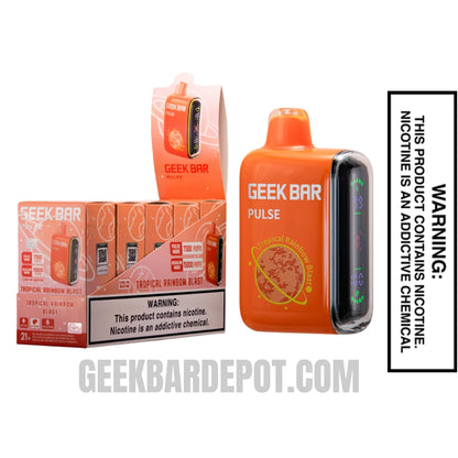 Tropical Rainbow Blast Geek Bar Pulse Disposable Vape With Bundle Pack