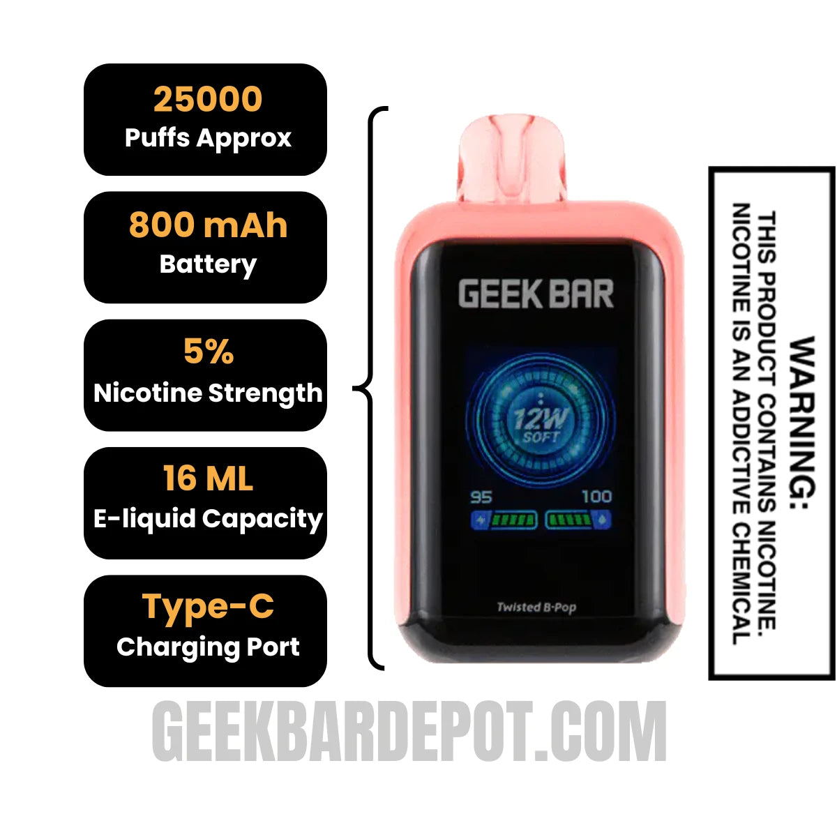 Twisted B-Pop Geek Bar Skyview Disposable Vape